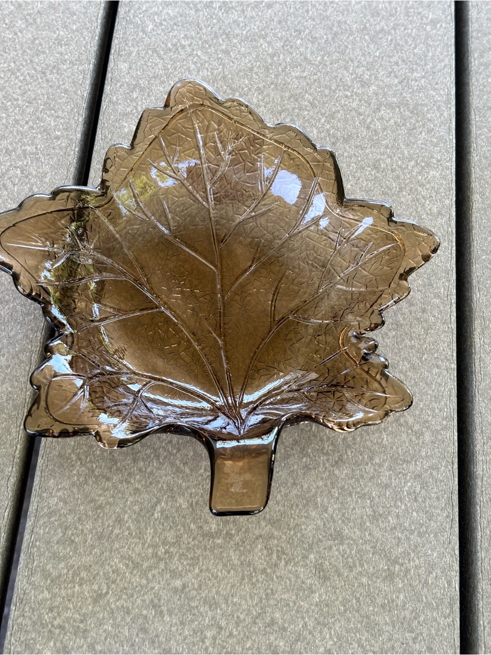 Vintage Westmoreland‎ Glass Maple Leaf Dish